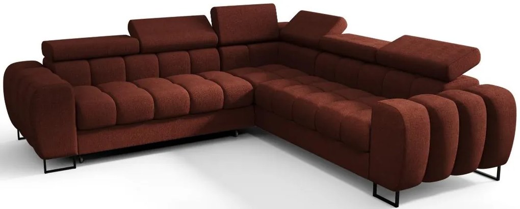 Ъглов диван Lordy max-Червено-вдясно