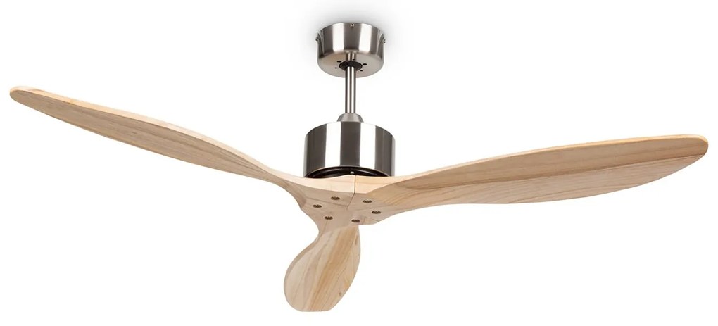 Klarstein Таванен вентилатор Santa Elena 52" 9060 м³/ч 3 перки от истинско дърво