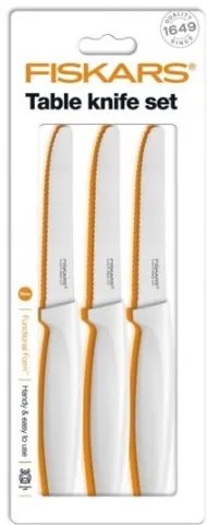 Fiskars - Комплект ножове за хранене FF 3 броя - бели 1015988