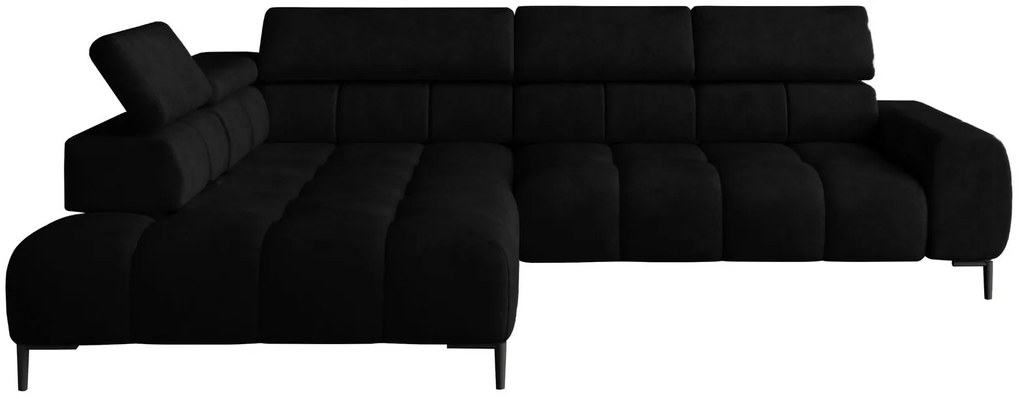 Ъглов диван Pallase-Left-Black