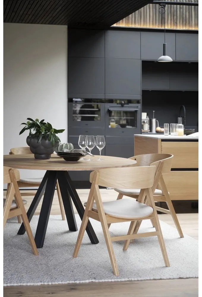 Трапезни столове в комплект от 2 броя в естествен цвят Waterton - Rowico