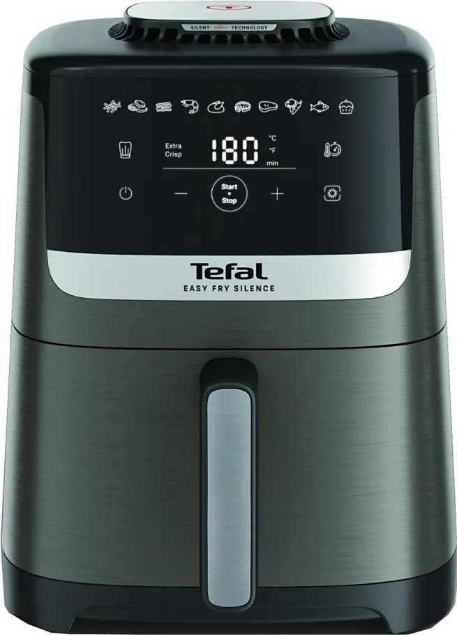 Tefal - фритюрник с горещ въздух 5 l EASY FRY SILENCE COAL 1400-1670W/230V