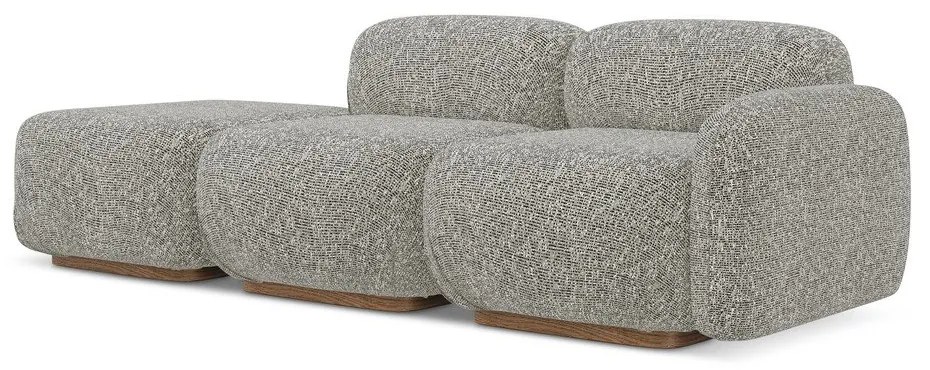 Сив модулна лежанка (десен ъгъл) Ailani – Makamii