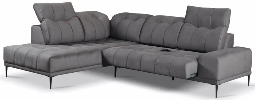 Ъглов диван Gallena-Right-Gray Dark
