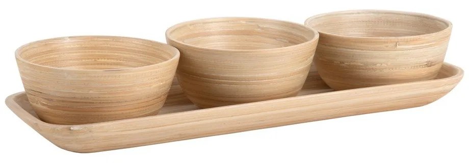 Бамбуков комплект за сервиране в естествен цвятPuro – PT LIVING