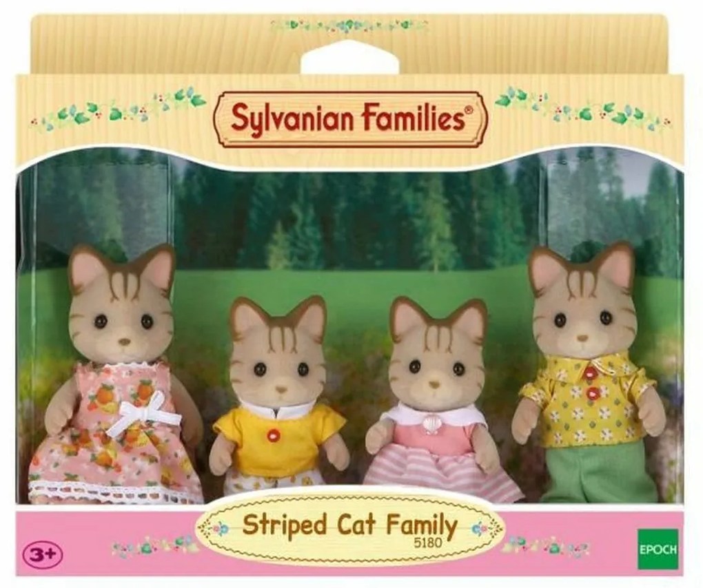 Фигурки на Герои Sylvanian Families Striped Cat Family