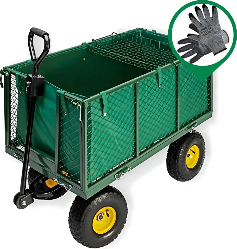 Качествена градинска количка 3в1 с надуваеми колела