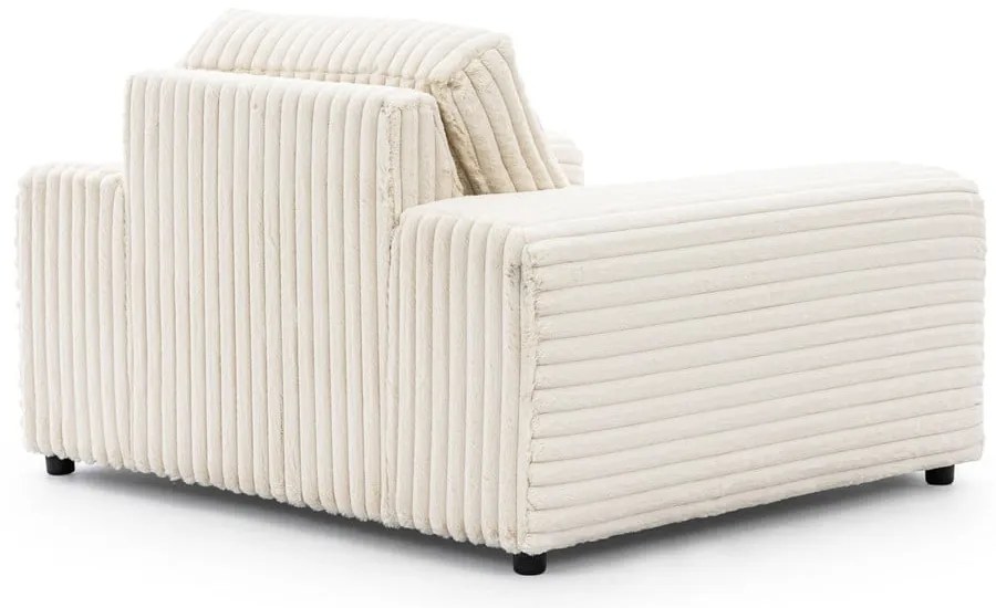 Кремаво кресло от рипсено кадифе Justin – Ropez