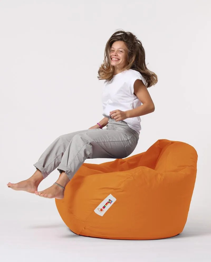 Градински пуф Premium XXL, цвят Оранжев