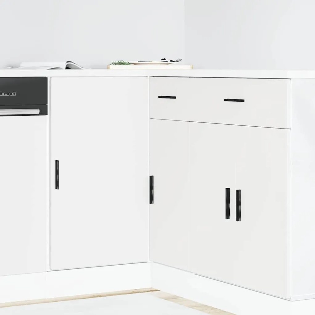 854289 vidaXL мивка база кабинет Lyon бял инженерна дървесина