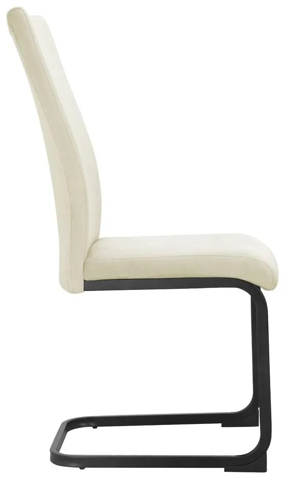 Кремави кадифени трапезни столове в комплект от 2 бр. Sia – Støraa