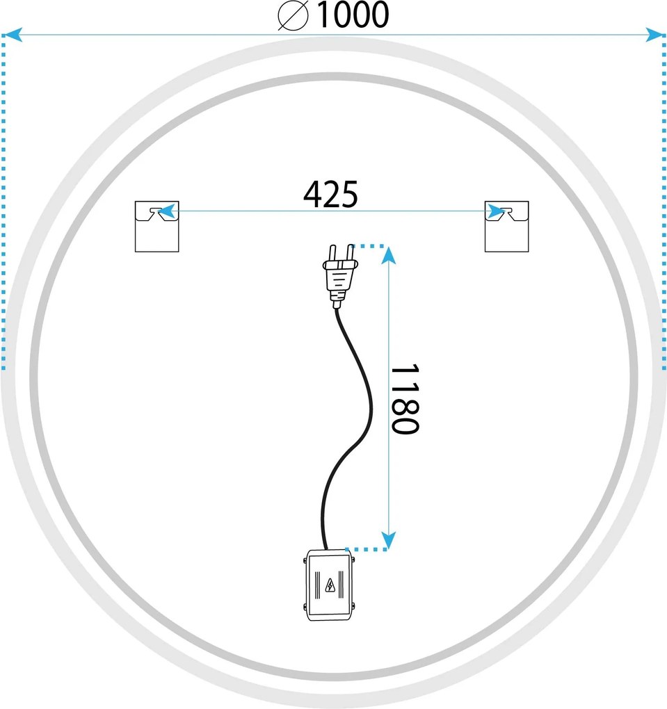 Огледало LED 100cm FFJ100
