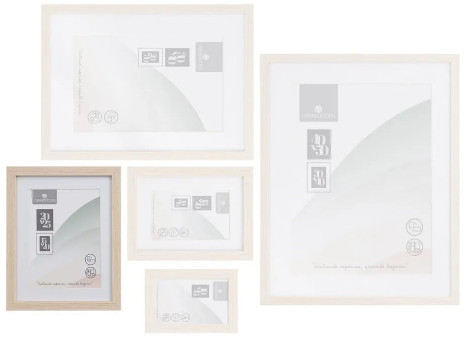 Стояща/висяща рамка в естествен цвят 22,5x28 cm Sencillo – Casa Selección