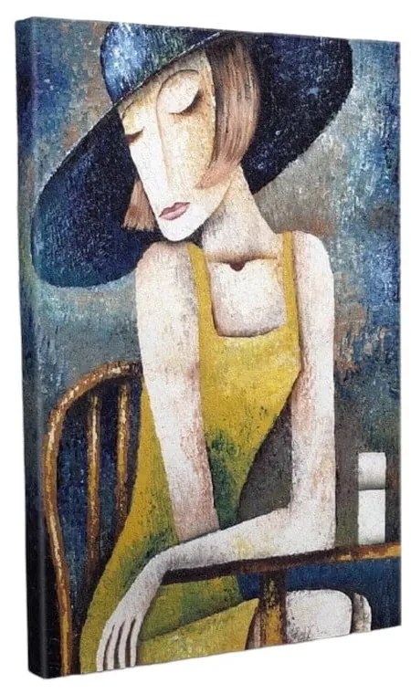 Живопис върху платно Elegance, 30 x 40 cm - Wallity