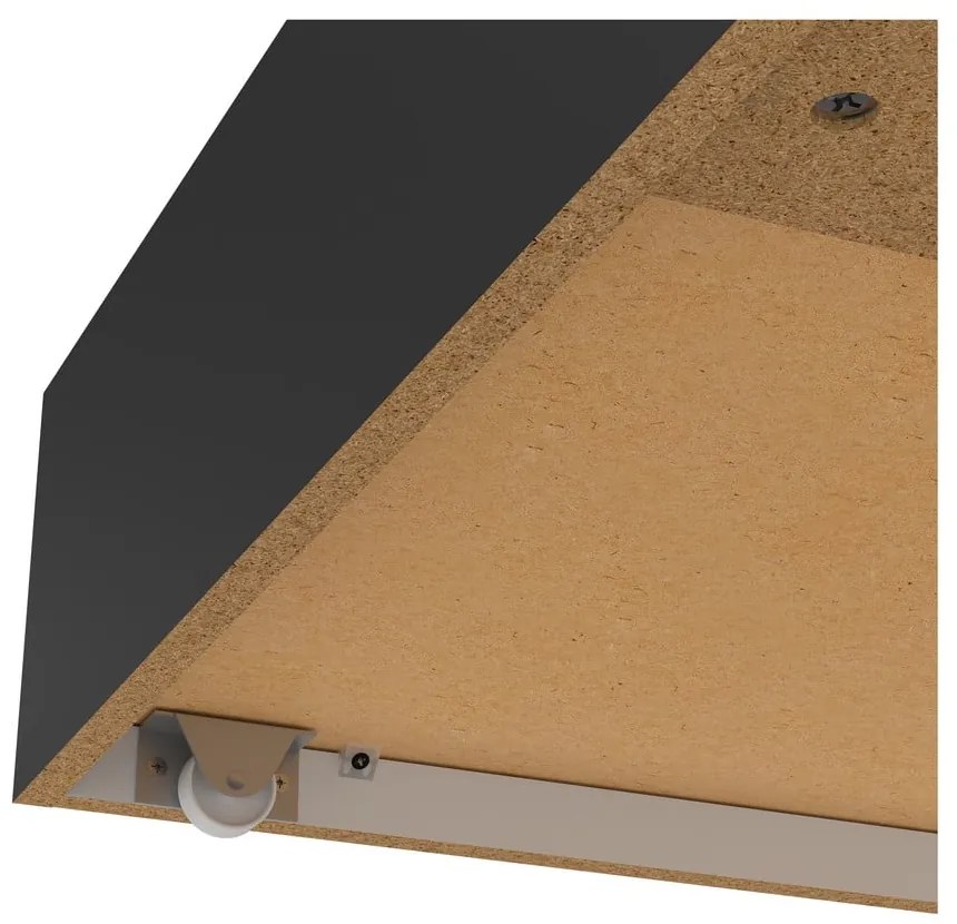 Черни чекмеджета за под леглото в комплект от 2 бр. 90x190/140x190 cm Naia – Tvilum