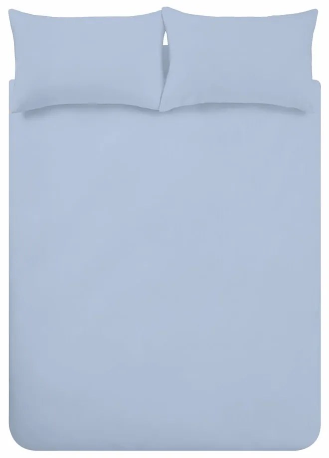 Светлосиньо двойно фланелено спално бельо 200x200 cm Brushed – Catherine Lansfield