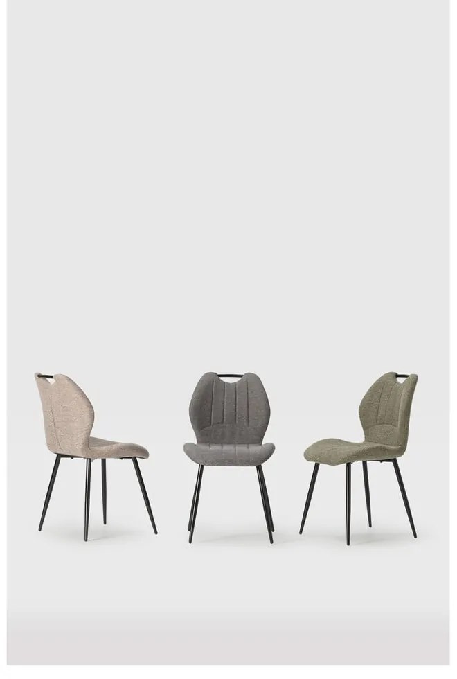 Сиви трапезни столове в комплект 4 бр. Muli – Marckeric