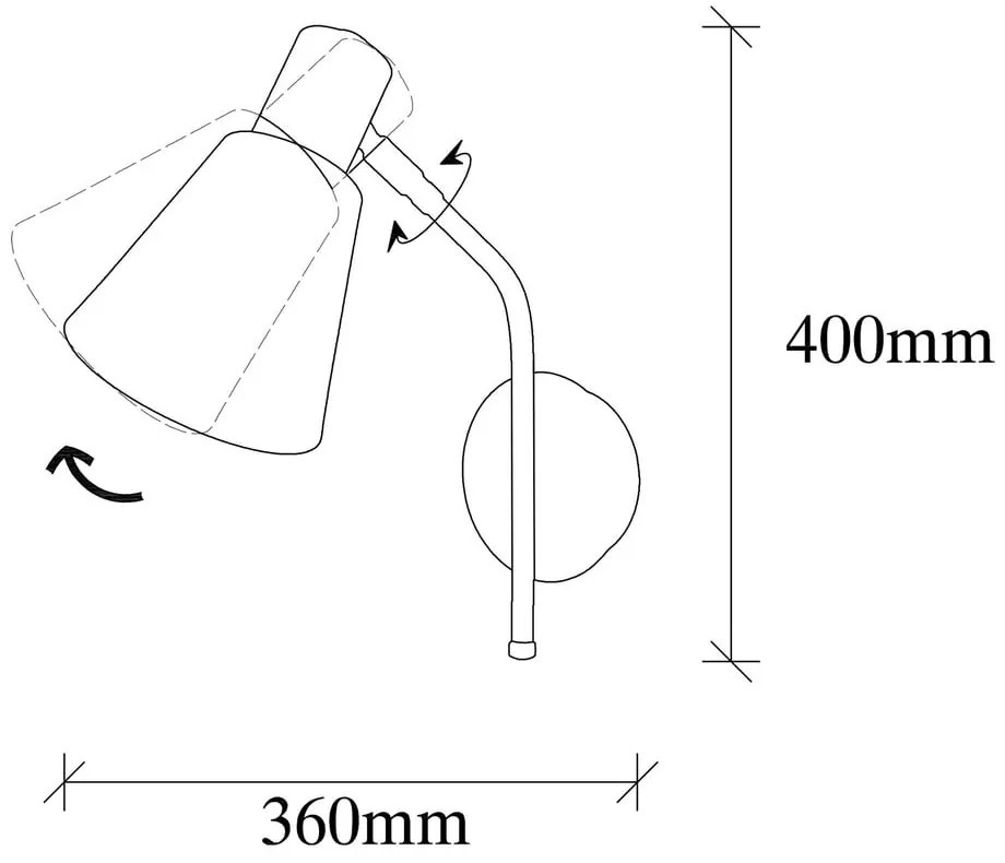 Стенна лампа в бронзов цвят ø 15 cm Sivani – Opviq lights