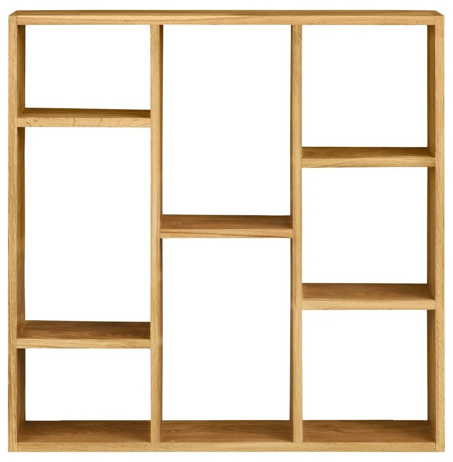 На няколко нива стенен рафт от масивен дъб в естествен цвят 15 cm Townsville – House Nordic