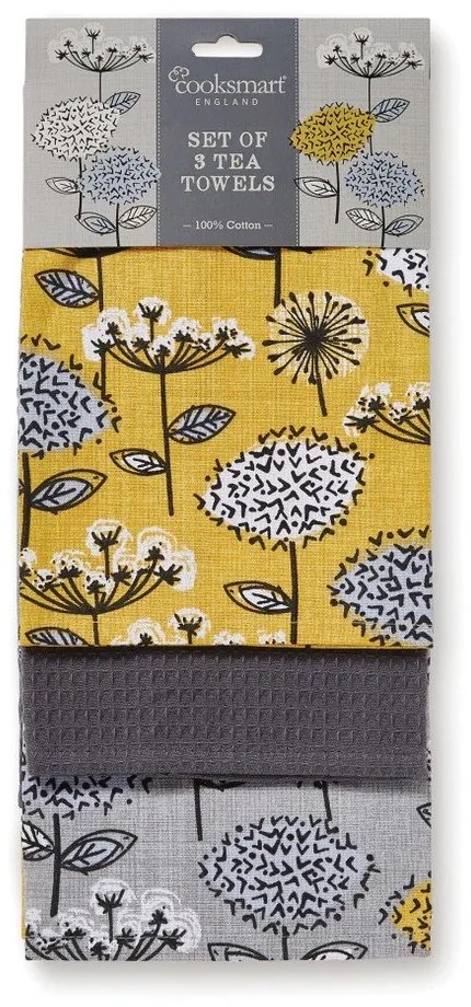 Памучни кърпи за съдове в комплект 3 бр. 45x65 cm Retro Meadow – Cooksmart ®