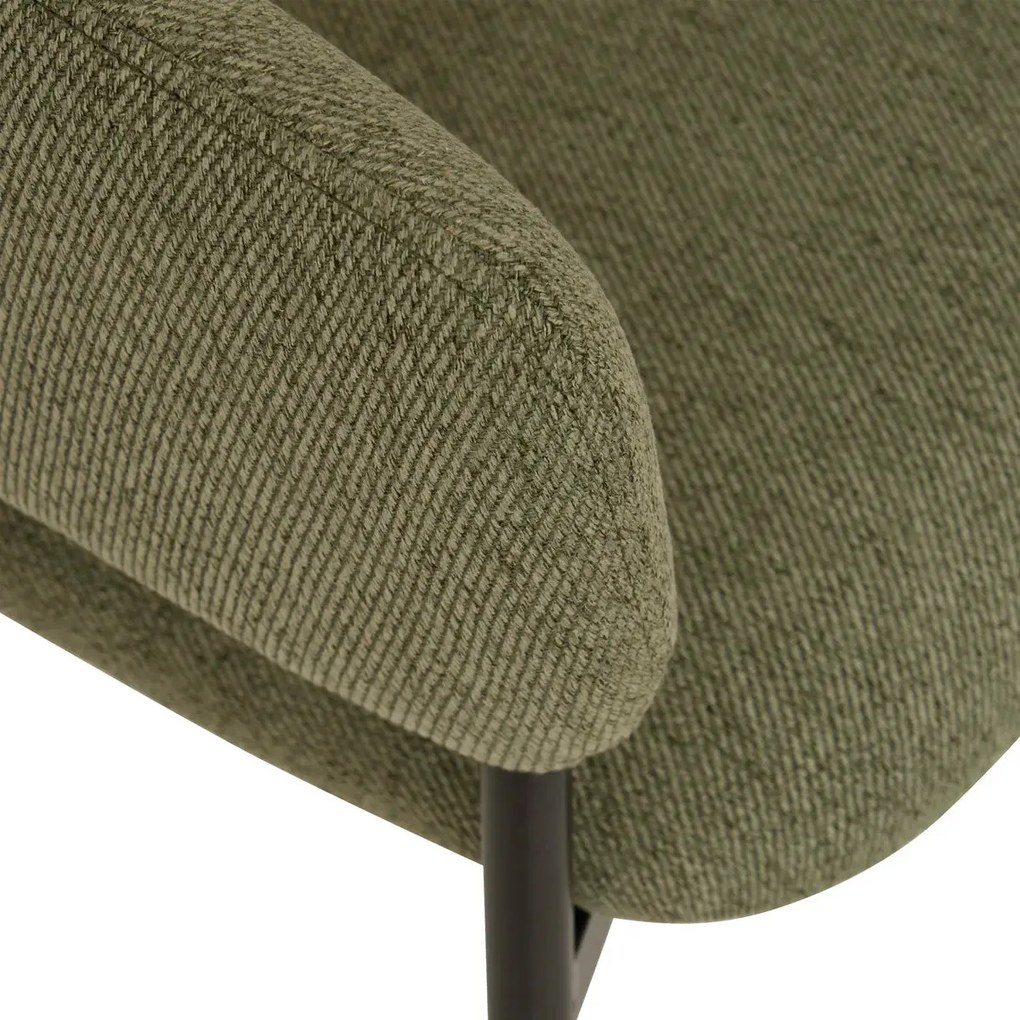 Трапезен стол с подлакътници atmosphera Solea, Корд - Кедрово зелено