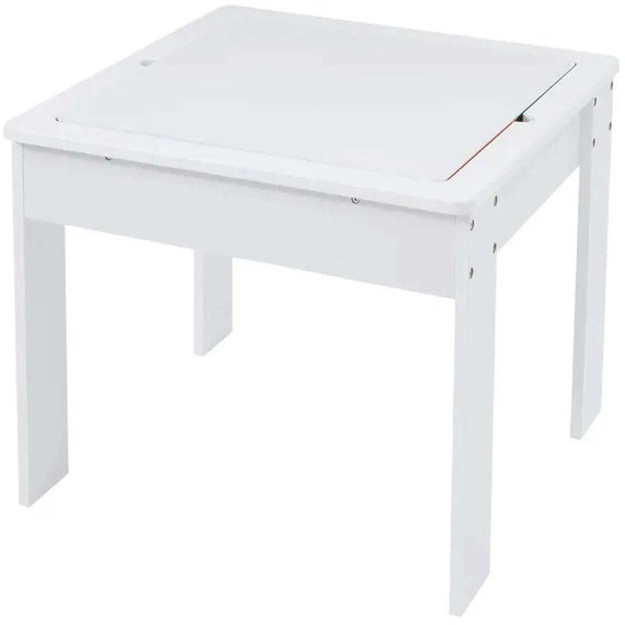 GINGER HOME К-кт дървена маса с 2 столчета двустранна WHITE/GRAY
