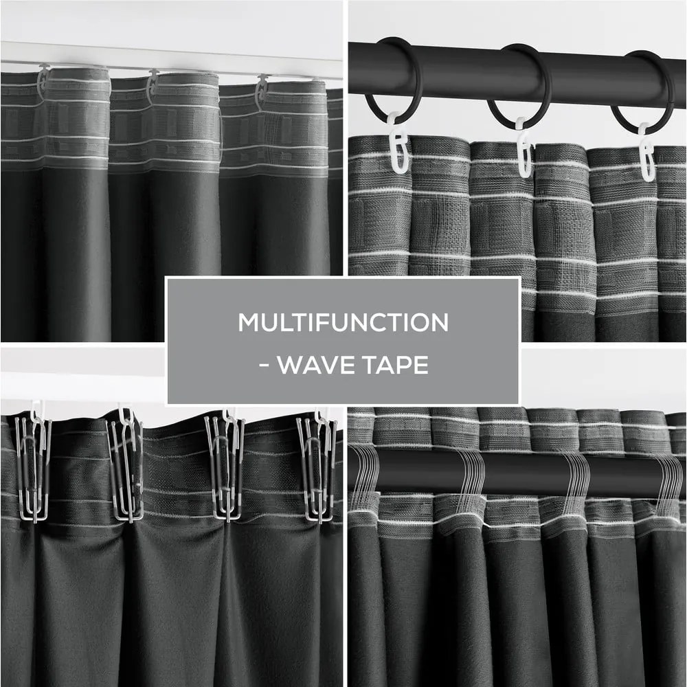 Сиво затъмняващо перде 140x270 cm – Restilo