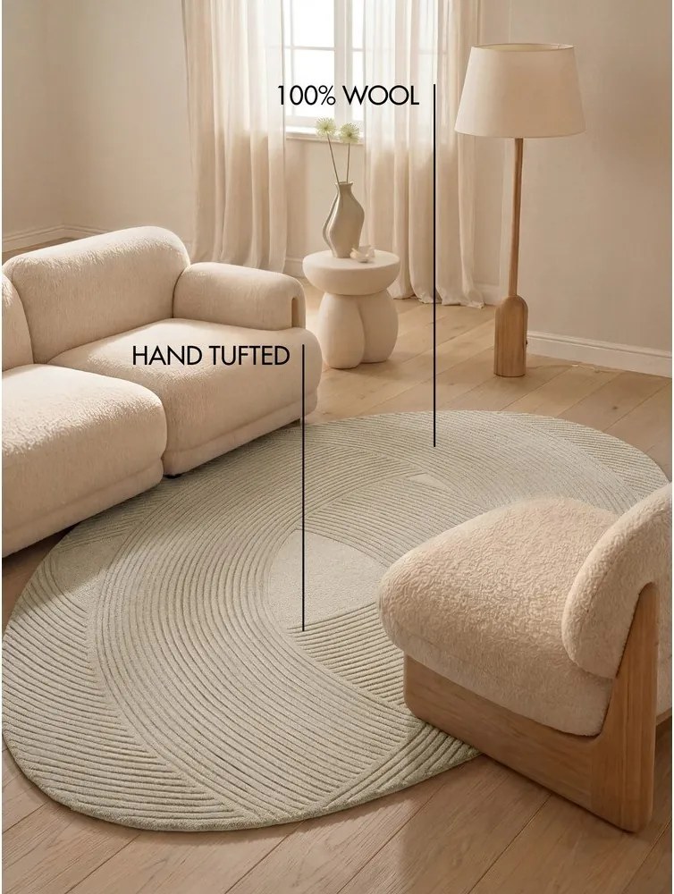 Кремав вълнен килим 160x230 cm Kensington Victoria – Ted Baker