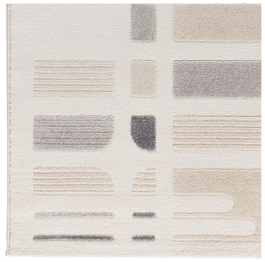 Килим в светлосиво и слонова кост 133x190 cm Flora – Universal