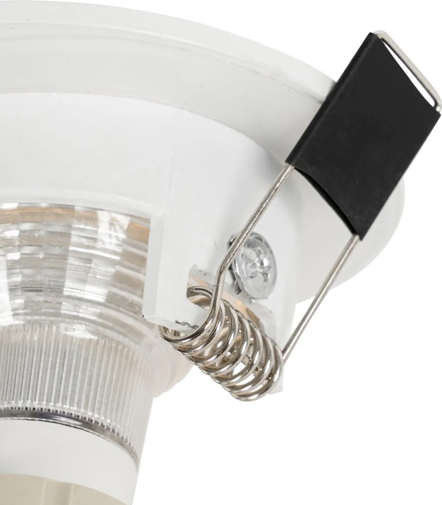 Интелигентен вграден прожектор бял кръгъл IP44 вкл. Wifi GU10 50mm - Xena