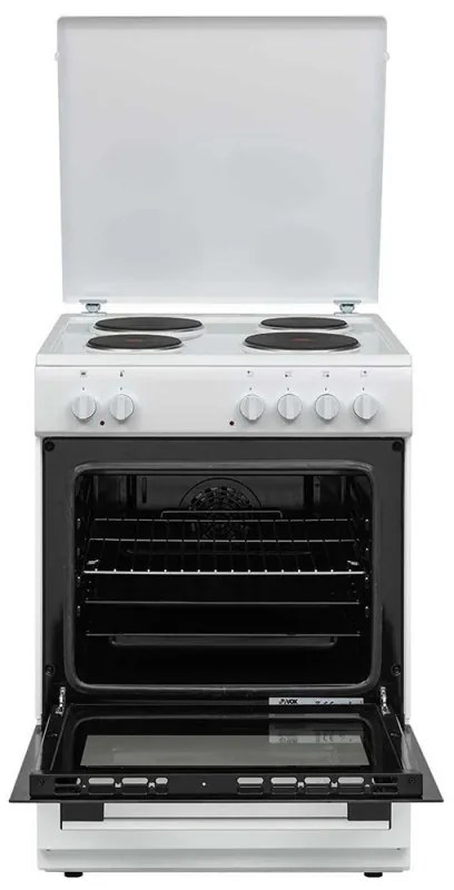 Готварска печка VOX EHT 6020 WG, 8600W, 65 л, Клас А, 4 електрически котлона, 8 функции, До 250C, Бял