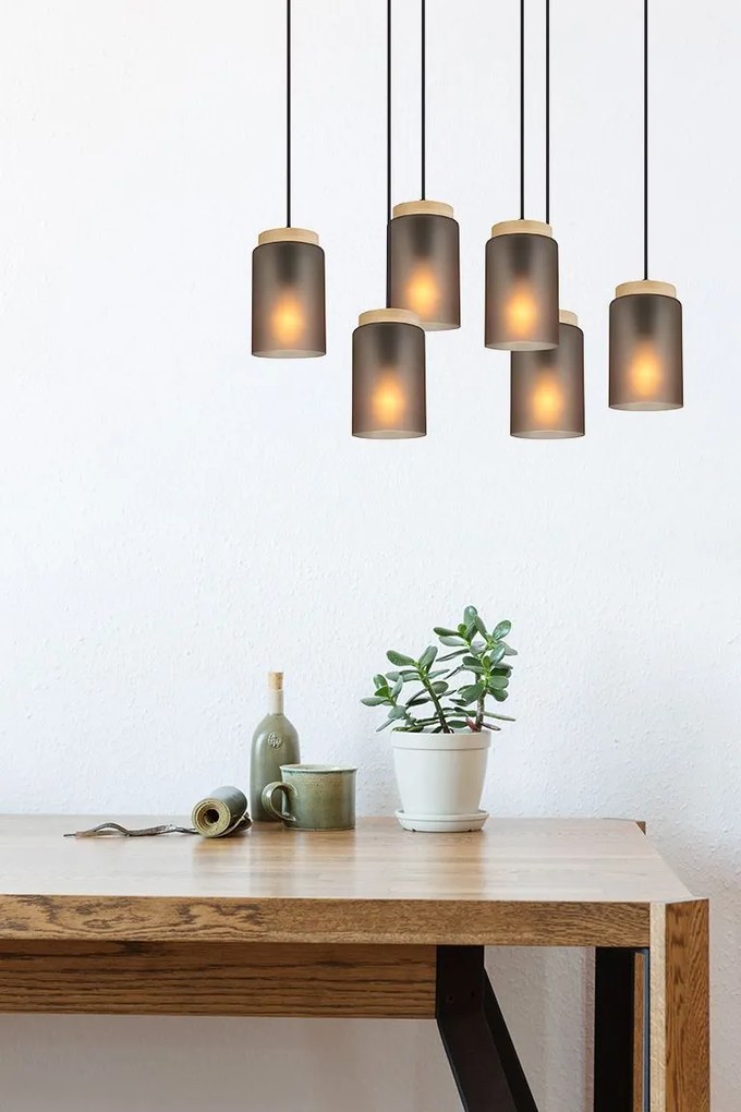 Пендел APP1813-6CP Frosted Grey