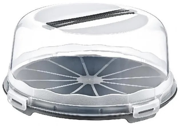 Пластмасова кутия за торта 33,6х33,6x15,5см DUNYA-(30306)