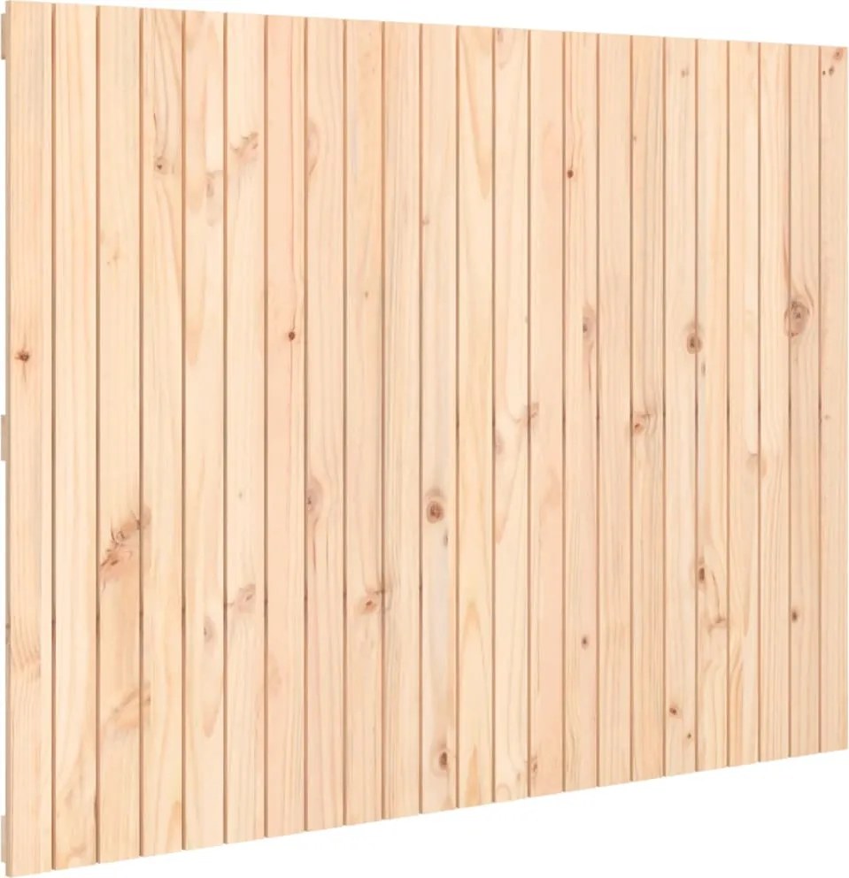 824943 vidaXL Стенна табла за спалня, 146,5x3x110 см, борово дърво масив