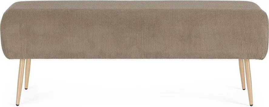 Кафяво-сива подплатена пейка Olga – Bizzotto