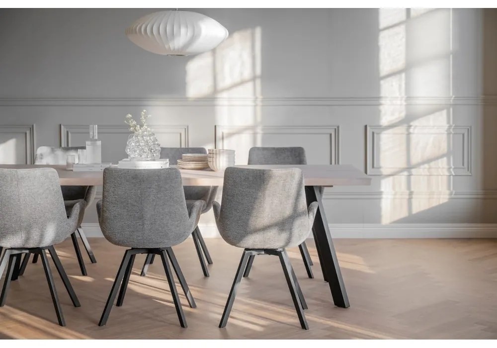 Сиви тапицирани трапезни столове в комплект 2 бр. Norwell – Rowico