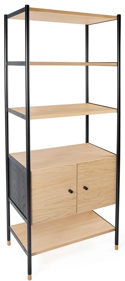 Черна етажерка в дъб 90x180 cm Jungend - Woodman