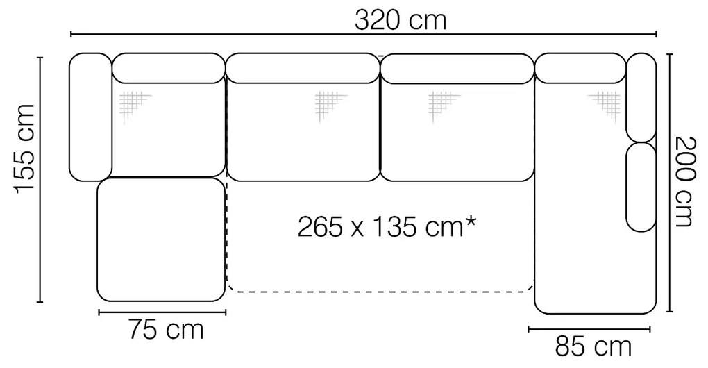 Ъглов диван Solus plus -Left-Mauro