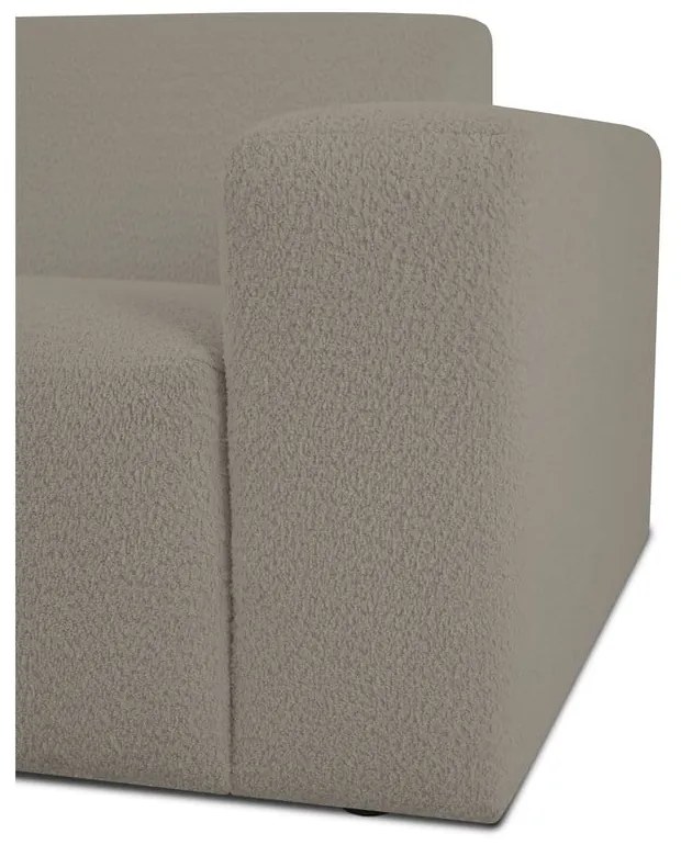 Светлокафяв модулен диван от букле (десен ъгъл) Roxy – Scandic