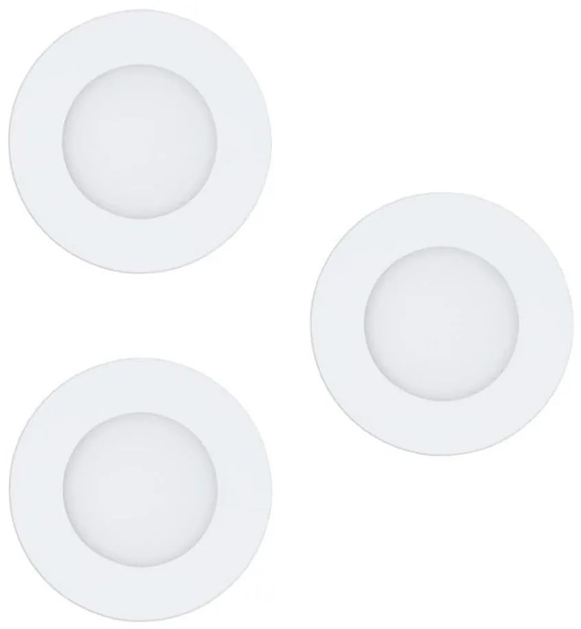 Eglo 78195 - Комплект от 3 LED вградени осветителни тела FUEVA LED/2,7W/230V