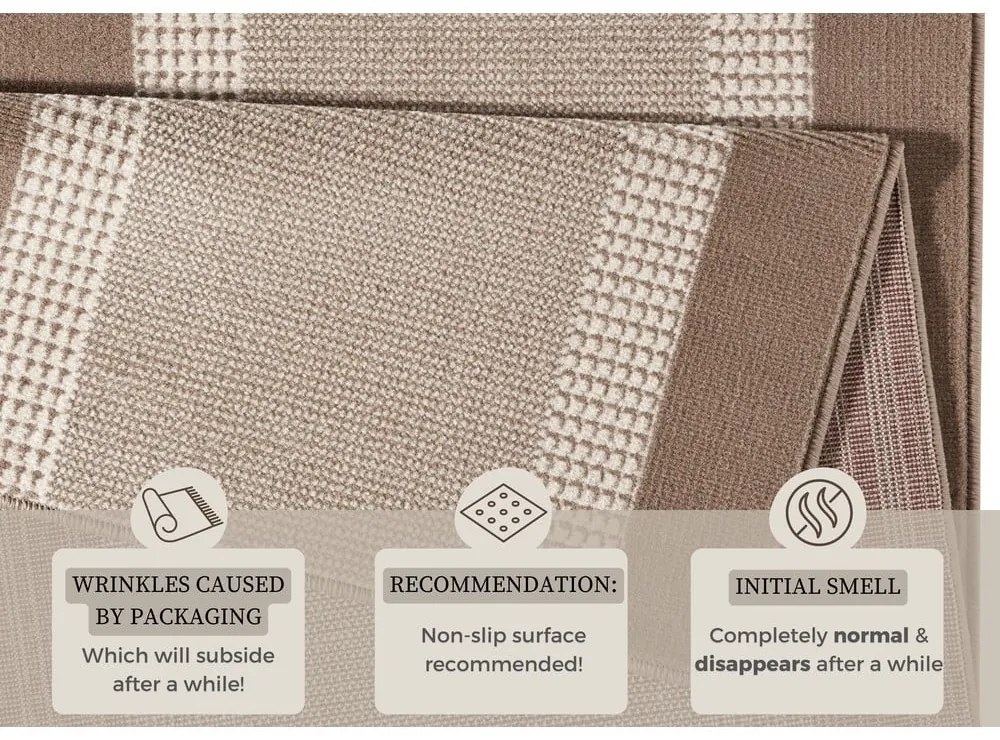 Бежово-кафява пътека , 80 x 200 cm Basic - Hanse Home