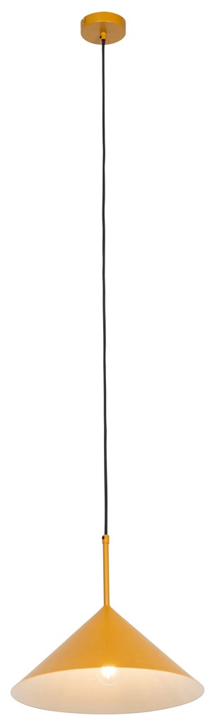 Дизайнерска висяща лампа жълт триъгълник - Triangolo