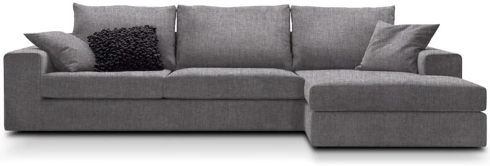 Ъгъл диван Mission-Customizable-230φ 145β cm.-Light gray