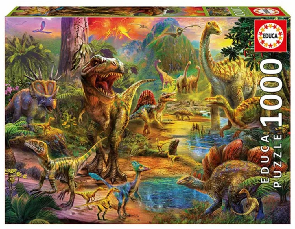 Пъзел Dinosaur Land Educa 17655 500 Части 1000 Части 68 x 48 cm