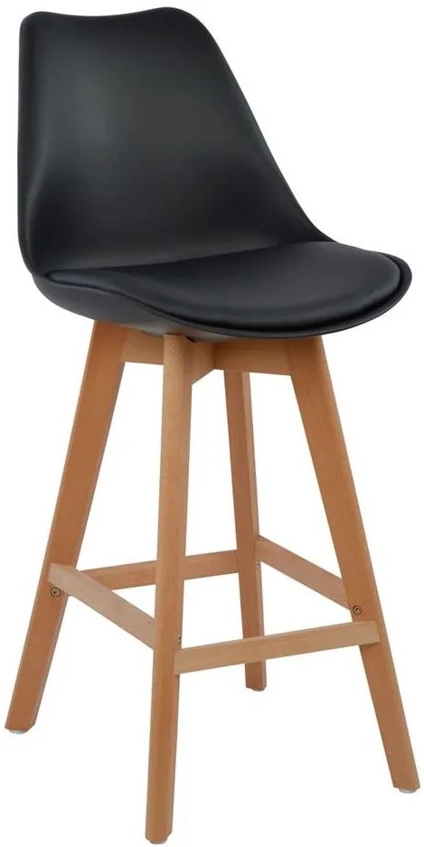 Бар стол Fiona-черен (4) парчета