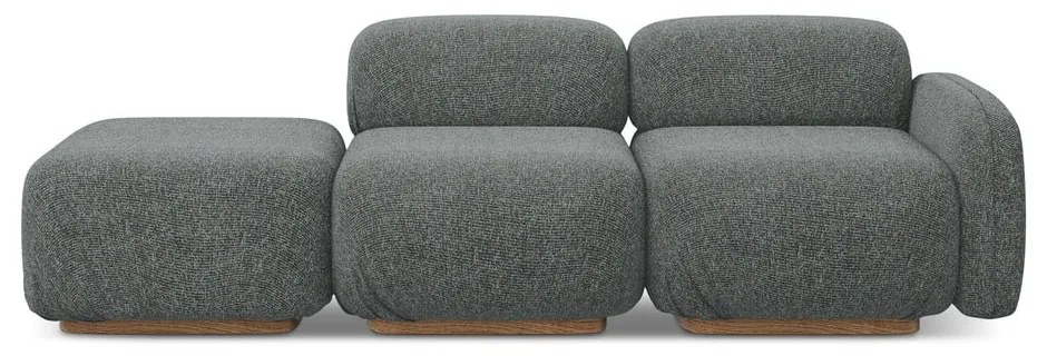 Сив модулна лежанка (десен ъгъл) Ailani – Makamii