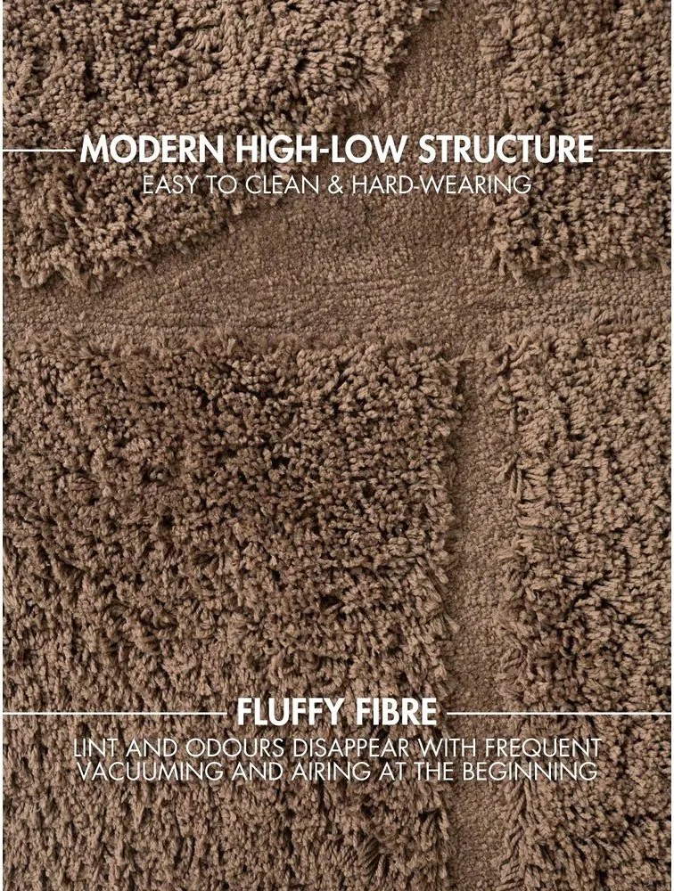 Кафяв ръчно изработен кръгъл килим ø 160 cm Lambeth Jasper – Ted Baker