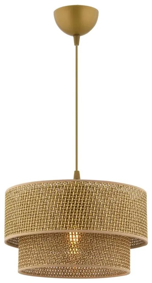 Полилей на кабел ECHO 1xE27/60W/230V кафяв