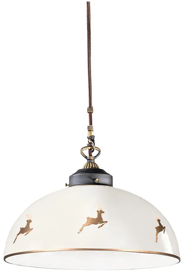 Kolarz 731.32.152-Полилей на кабел NONNA 1xE27/75W/230V pr. 36 см jeleni розово злато