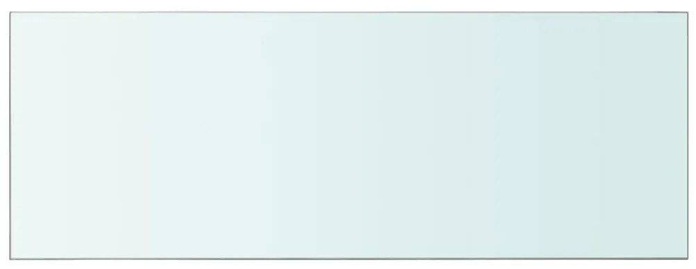 243836 vidaXL Плоча за рафт, прозрачно стъкло, 80 x 30 см